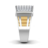 men's ring in gold and diamond