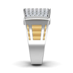 men's ring in gold and diamond