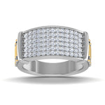 men's ring in gold and diamond