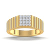 men's ring in gold and diamond