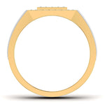 men's ring in gold and diamond