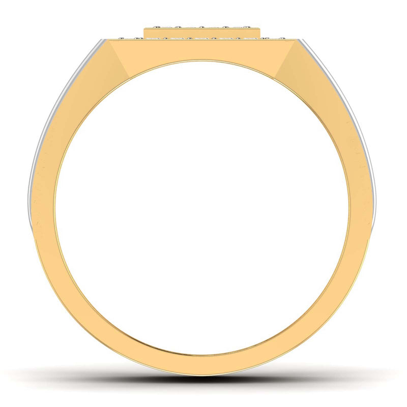 men's ring in gold and diamond