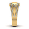 men's ring in gold and diamond