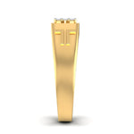 men's ring in gold and diamond