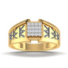 men's ring in gold and diamond