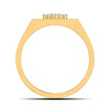 men's ring in gold and diamond