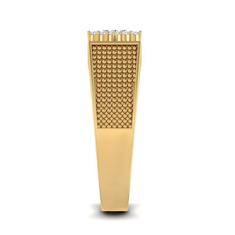 men's ring in gold and diamond