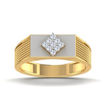 men's ring in gold and diamond