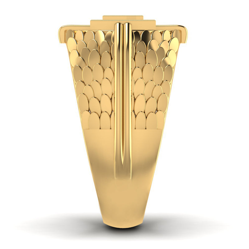 men's ring in gold and diamond
