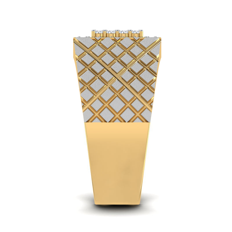 men's ring in gold and diamond