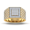 men's ring in gold and diamond