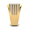 men's ring in gold and diamond
