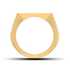 men's ring in gold and diamond
