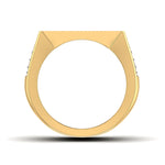 men's ring in gold and diamond