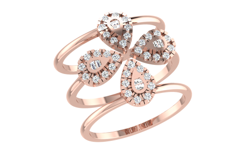 women's ring in rose gold