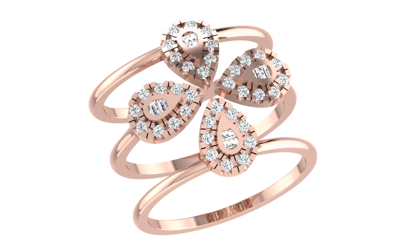women's ring in rose gold