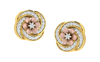 The Circular Flower Diamond Earrings