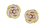 The Circular Flower Diamond Earrings