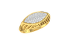 men's ring in gold and diamond