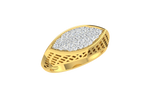 men's ring in gold and diamond