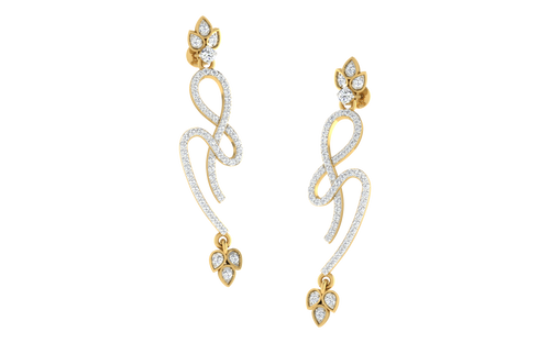 women's drop earrings in gold