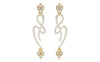 women's drop earrings in gold