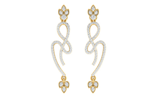 women's drop earrings in gold
