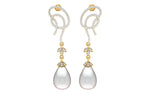 women's drop earrings in gold
