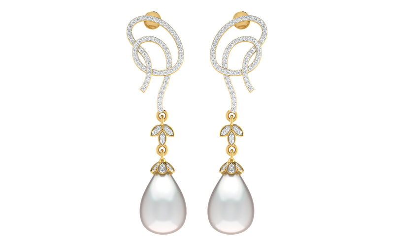 women's drop earrings in gold