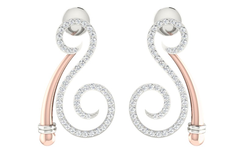 women's drop diamond earrings
