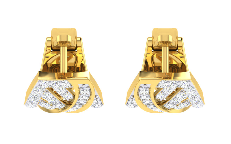 The Crinkle Stud Earrings