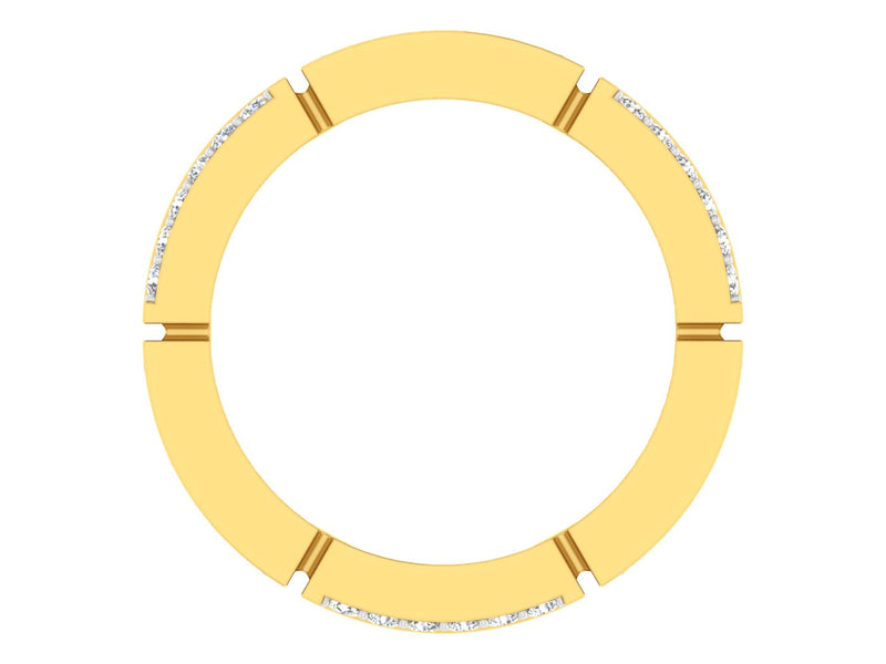 gold and diamond couple bands