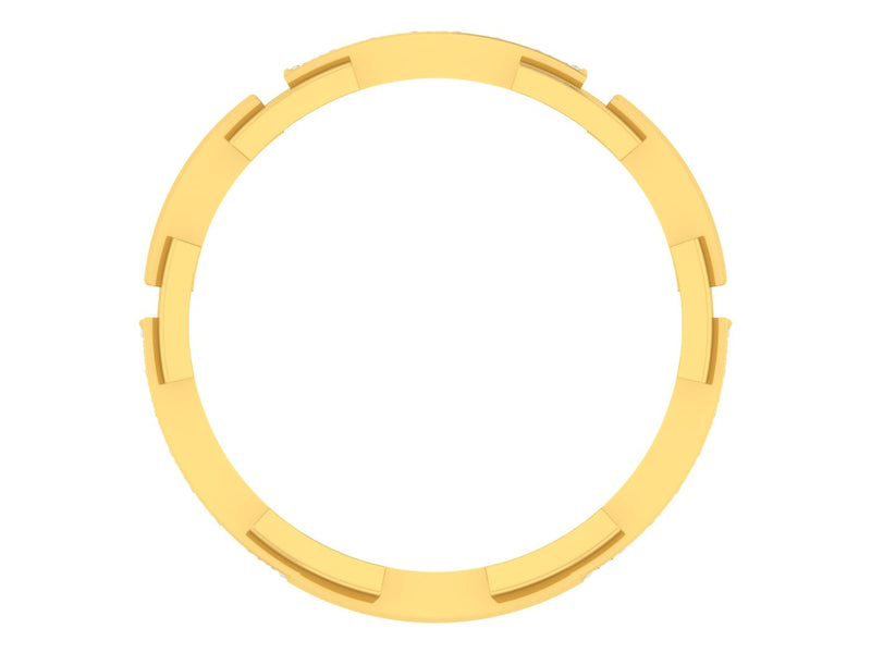 men's ring in gold and diamond