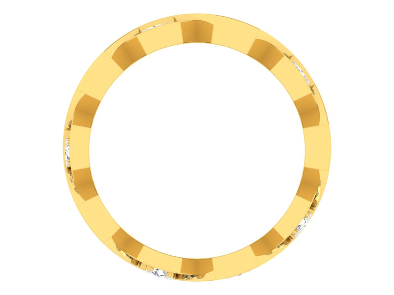 men's ring in gold and diamond