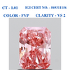 Radiant Vivid Pink Solitaire Diamond