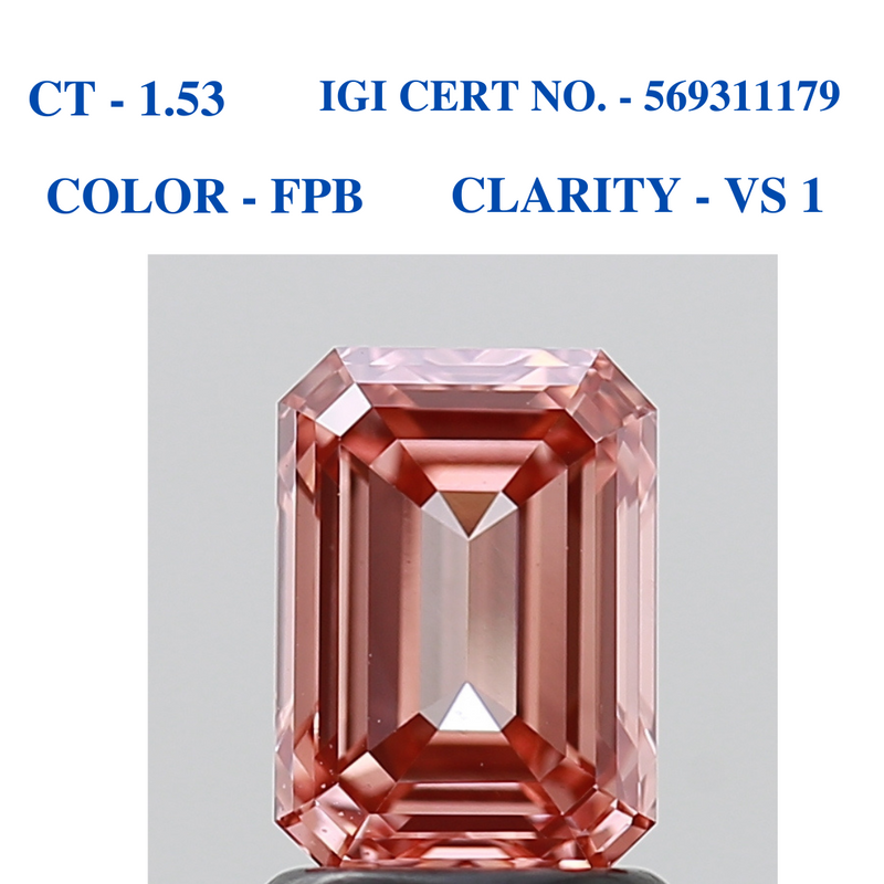 Emerald Vivid Pink Solitaire Diamond
