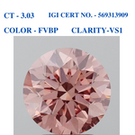 Round Vivid Brownish Pink