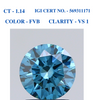 Fancy Vivid Blue Solitaire Diamond