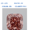 Brown Cushion Solitaire Diamond