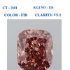 Cushion Intense Brown Solitaire Diamond