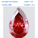 Pear Modified Brilliant Solitaire Diamond