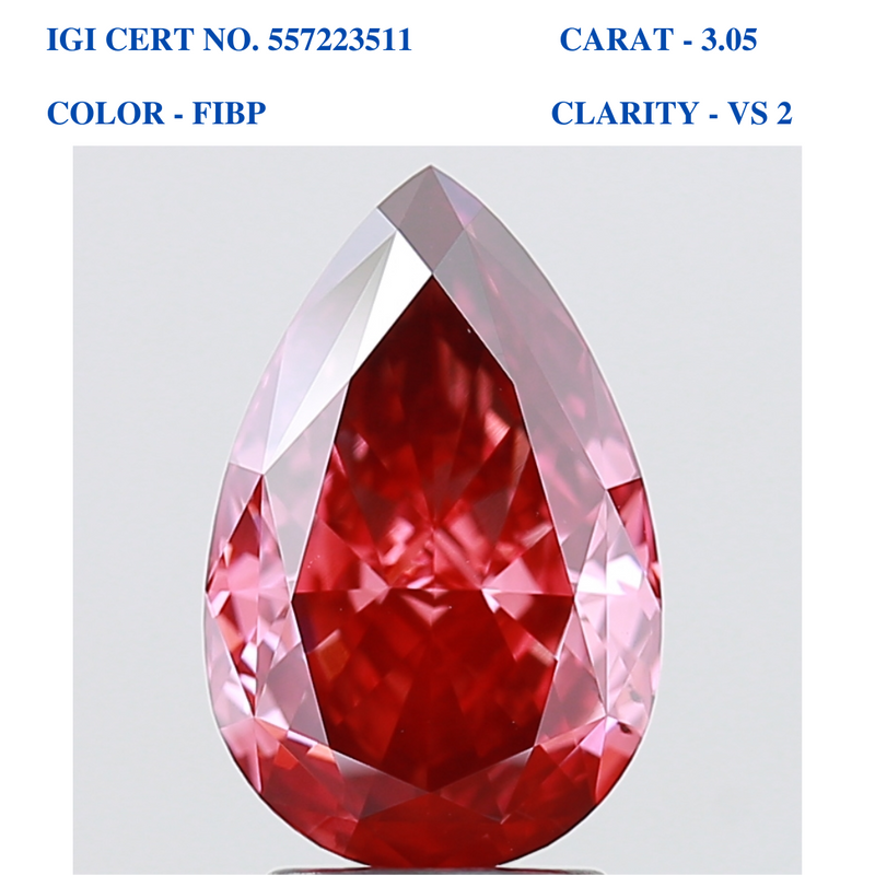 Pear Modified Brilliant Solitaire Diamond