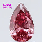 Pear shaped Fancy pink solitaire diamond