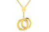 The Unisex Colliding Circle Pendant