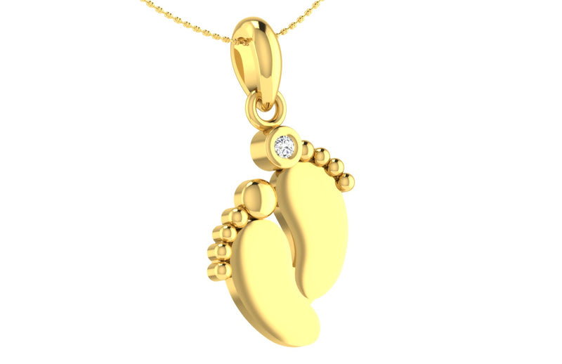 The Unisex Footprints pendant