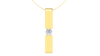 The Unisex Stick solitaire pendant