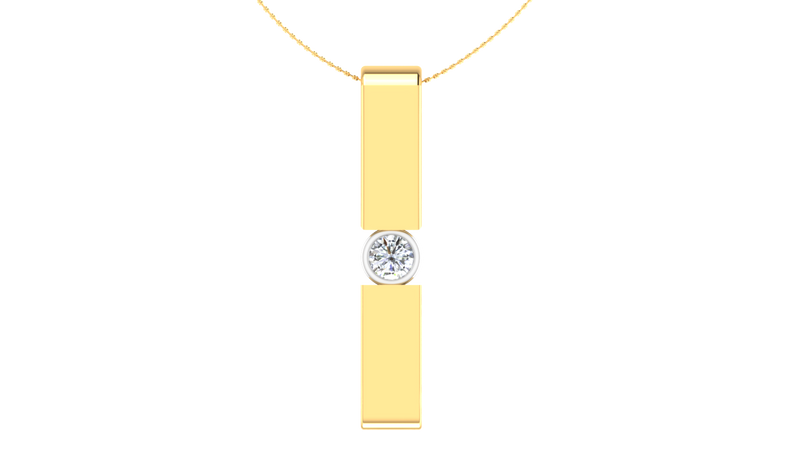 The Unisex Stick solitaire pendant