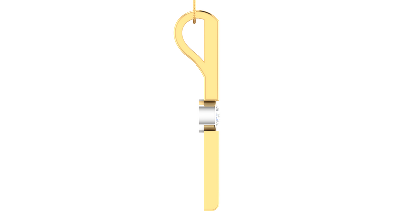 The Unisex Stick solitaire pendant