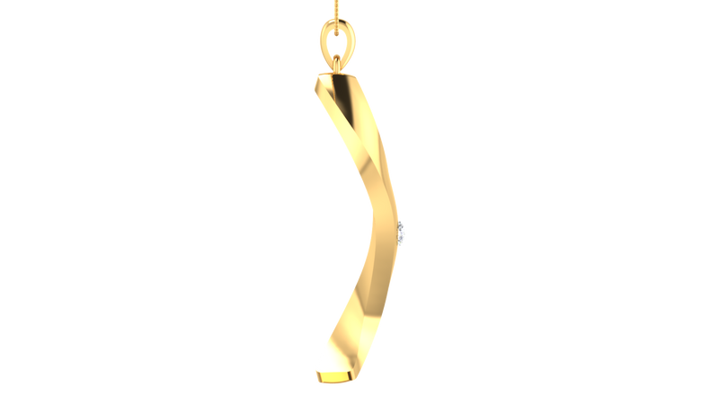 The Unisex Twisted stick pendant