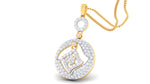 women's pendant in diamond